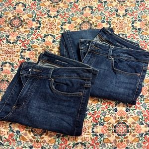 2 pairs of Lee Curvy Bootcut size 14 regular